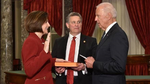 Masto being sworn in as US Senator